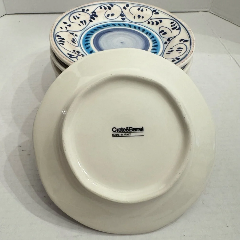 LOT of 4 Crate & Barrel ROVELLO 7